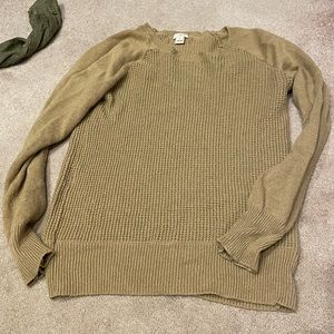 Jcrew Tan Waffle Sweater